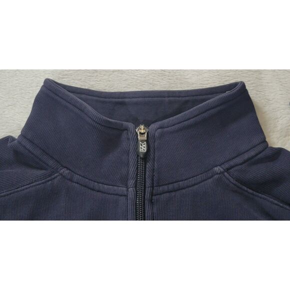 Cutter & Buck New England Patriots Navy 1/4 Zip 100% PIMA Cotton Mens Size Large - Picture 5 of 9